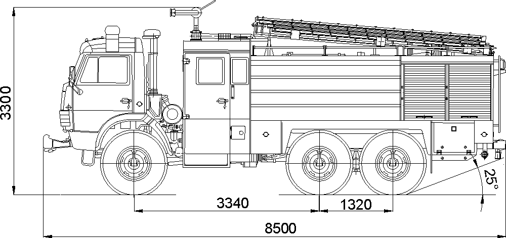 Зил пожарный схема