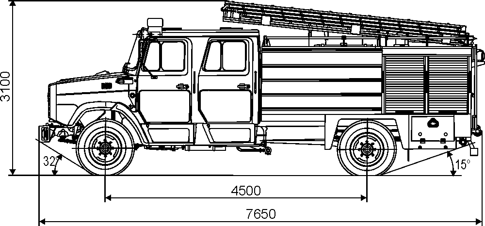 Зил пожарный схема