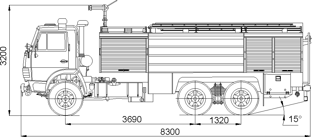 Камаз 53215 чертежи