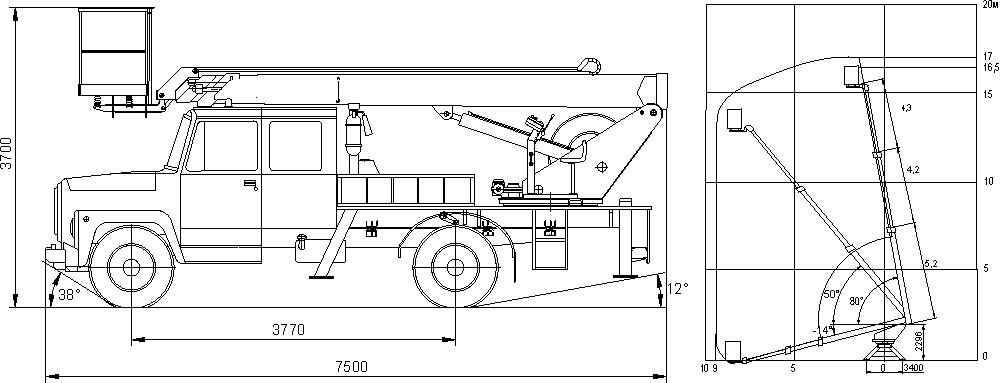 Газ 3307 чертеж