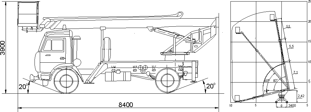 Камаз 43253 чертеж