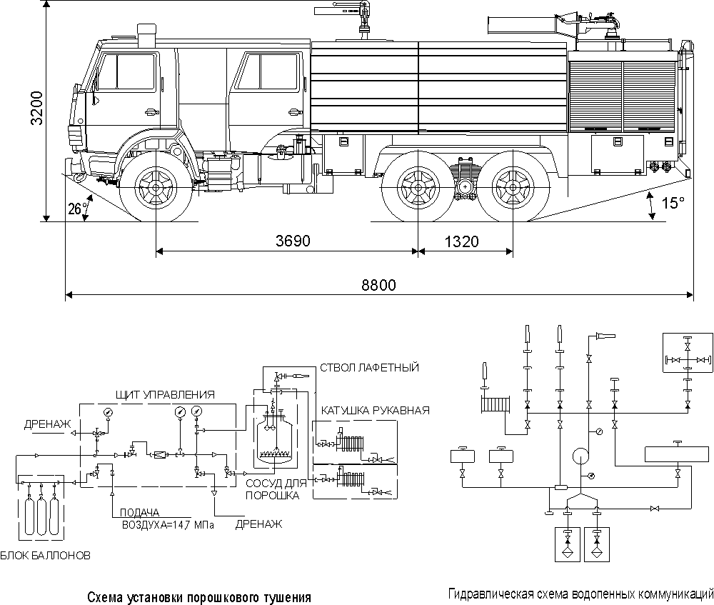 Камаз 53229 чертеж