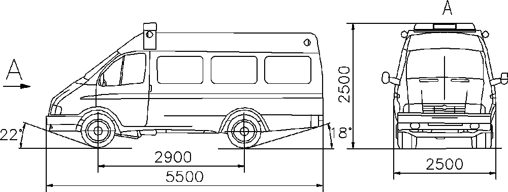 Чертеж кузова газель 2705